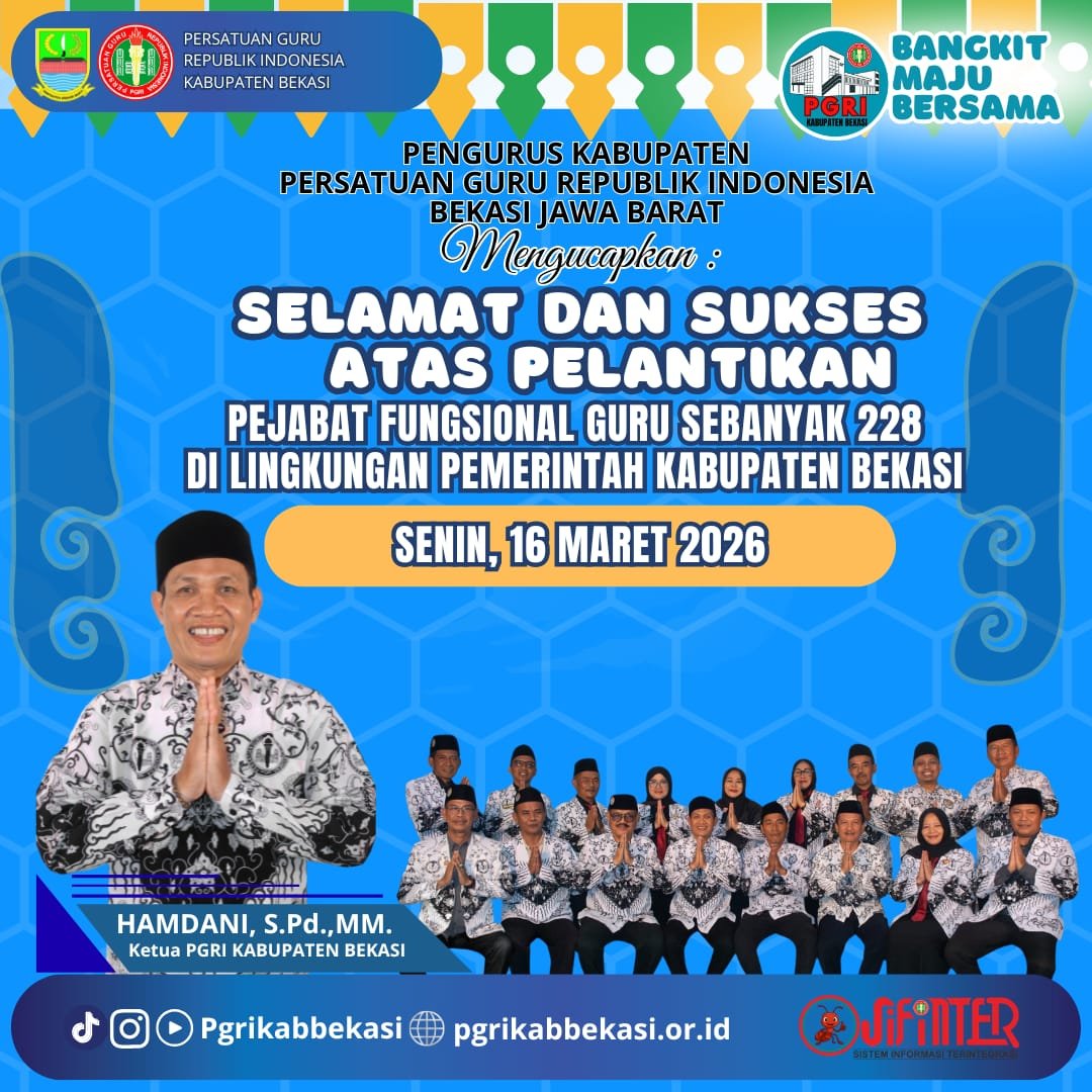 Ucapan selamat kepada Penerima SK Jabatan